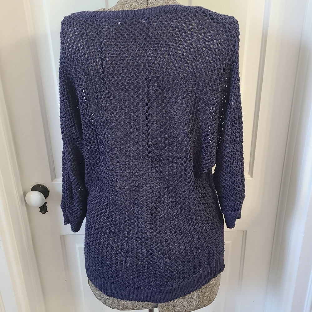 Open Knit 3/4 Sweater - Picture 7 of 9